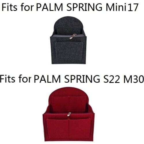 Fits for PALM SPRINGS Backpack Storage Bags Felt Makeup Bag Organizer Insert Bag Organizer Insert Travel Cosmetic Bag