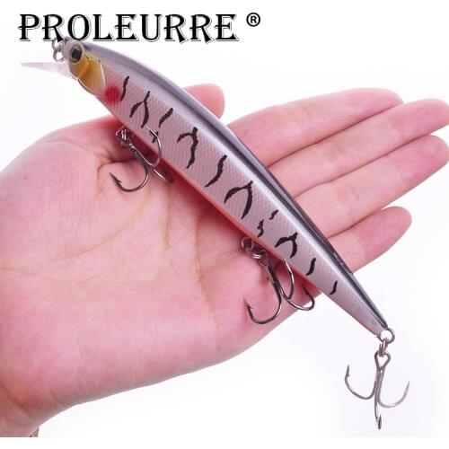 Proleurre Minnow Fishing Lures 14cm 18.5g Hard Crank Baits Artificial Floating Bait Trout Pike Fishing Wobbler Crankbaits