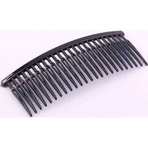 8.5*3.6cm DIY Hair Comb With 24 Teeth for girls women hair using accessory Hair making black colors 10 pcs Per Lot