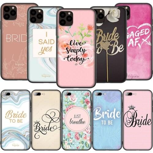 Lavaza K110 Quotes Bride To Be Silicone Soft Case for iPhone 12 Mini 11 Pro XS Max XR X 8 7 6 6S Plus 5 5S SE 2020