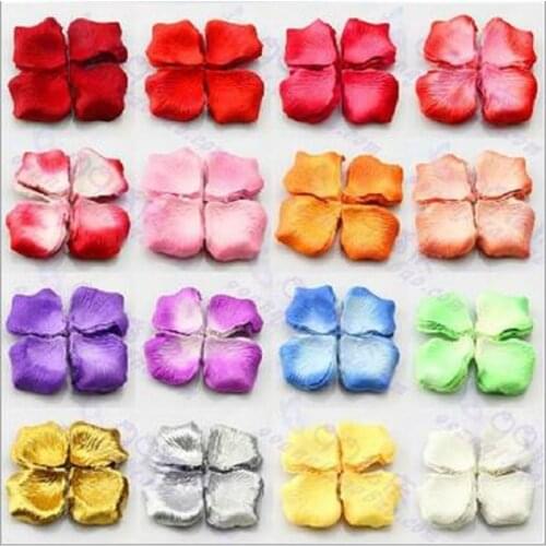 Wedding Decoration Flowers Artificial Petal Simulation Rose Flores Petals Wedding Sprinkle flowers Valentines Day Surprise