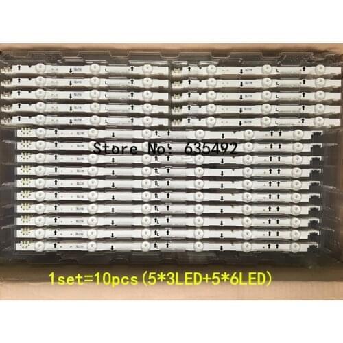 10pcs LED Backlight Strip 2014SVS40 D4GE-400DCA-R1 D4GE-400DCB-R1 For SamSung 40'' TV UE40H6500 UE40H5500 UE40H6200 UE40H5100