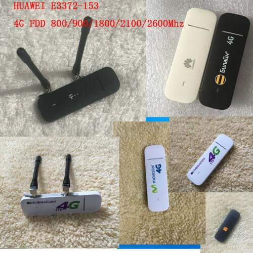 HUAWEI E3372-153 150Mbps 4G LTE USB Modem 4G TLE FDD 800/900/1800/2100/2600MHz