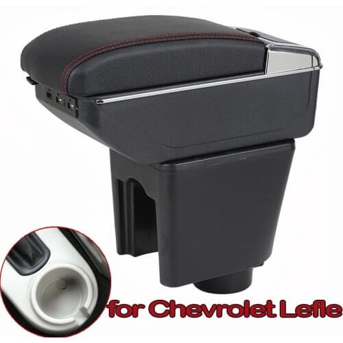 For Chevrolet Aveo/Lova T200/T250 2002-2011 Rotatable Car Center Centre Console Storage box Armrest box USB Charging ashtray
