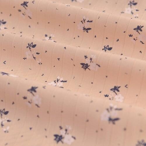 High quality fiber cotton tissu Flower cluster printing sewing dress shirt curtain DIY fabric