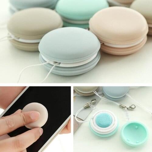 1PC Candy Color Mobile Phone Screen Wipe Cleaning Wipes Glasses Lens Cleaning Tool Screen Cleaning Multifunction Magic Sponge