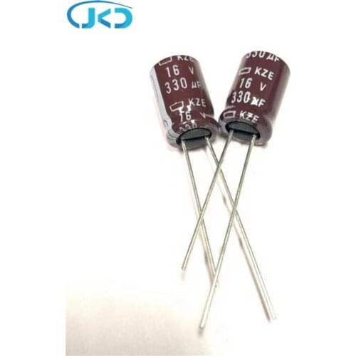 20pcs/Lot 16V330uF 8*12mm High-Frequency Low-Impedance Aluminum Electrolytic Capacitor 330uF16V NIPPON