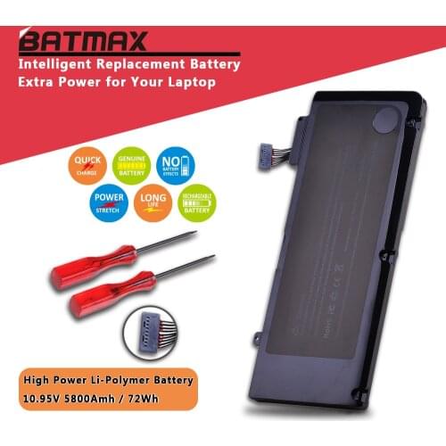 63.5Wh 10.95V A1322 A1278 Battery for Apple MacBook Pro 13" 2009 2010 2011 2012 MB991LL/A MB990LL/A MB990J/A MC700