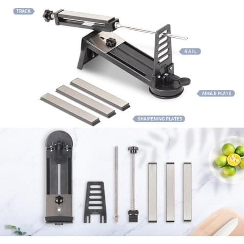 Fixed Angle Diamond Sharpener Knife Emery Whetstone for Home Smooth Sharpener H3CC