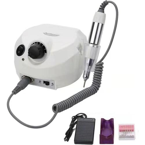 Usidaer Electric Nail Drill Machine, Manicure Machine Pedicure Drill Set Ceramic, Nail File Nail Drill Equipment Tools