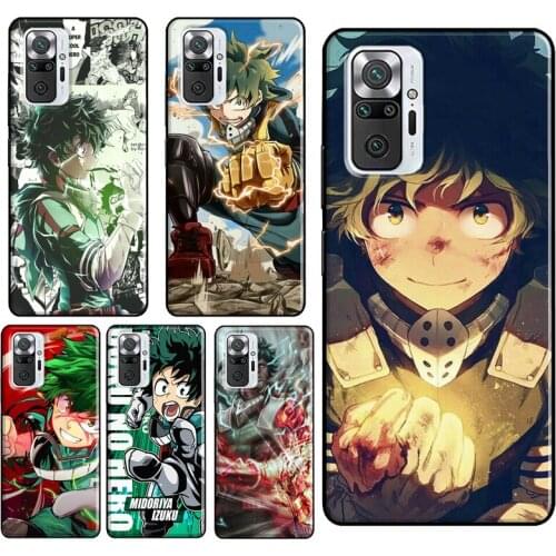 Boku no Hero Academia Midoriya Izuku Case For Xiaomi Redmi Note 9 Pro 7 8 8T 9S Note 10 Pro Cover For Redmi 9 9T 9C 9A 8A 7A