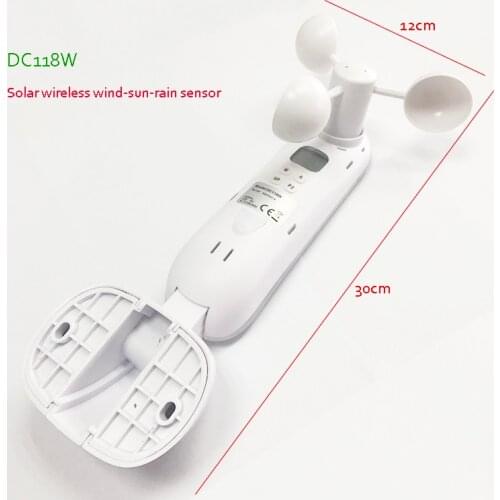 Dooya DC118W 433MHz Solar Wireless Wind Sun Rain Sensor for awning and shutter