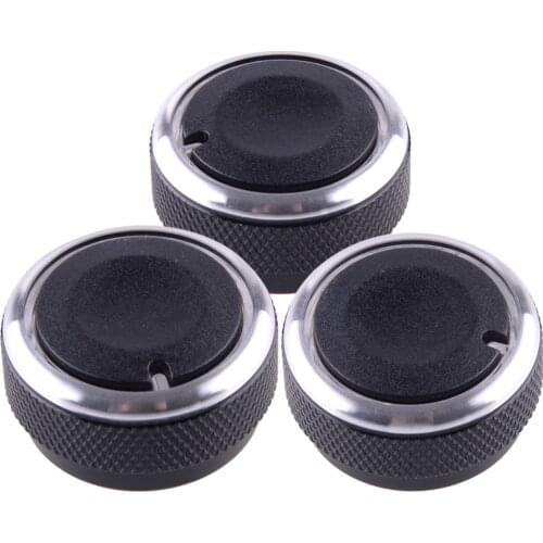 DWCX 3pcs A/C Heater Climate Control Switch Rotary Knob Button Replacement fit for Toyota Tacoma Vios 2002 2003 2004-2014