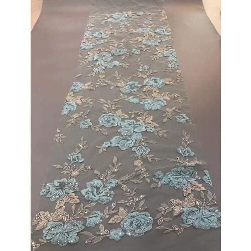 French lace fabric J-188685 high quality African tulle lace fabric embroidery Nigerian party dress