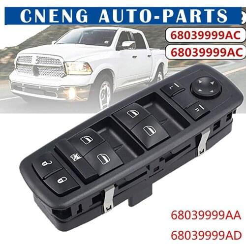 Master Power Window Switch Front Left Driver Side Replacement for Dodge Journey Chrysler Town & Country 68039999AA 68039999AB