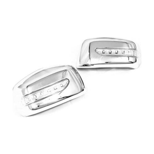Chrome Side Mirror Cover Trim Mirror Decoration with LED for Nissan Tiida / Versa / Latio 05-11