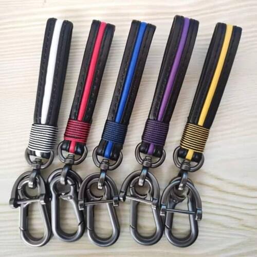 Car leather keychain For Seat FR leon mk3 mk2 5f lbiza Altea 6j Alhambra Arona cupra Toledo mii tarraco exeo car accessories