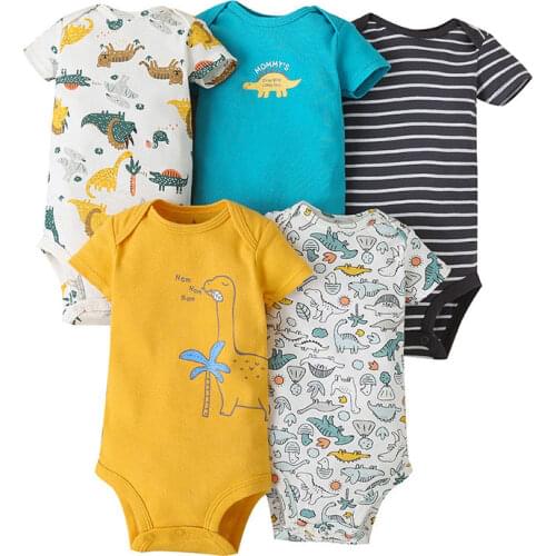 Lyyicens Bodysuit With Short Sleeves For Babies