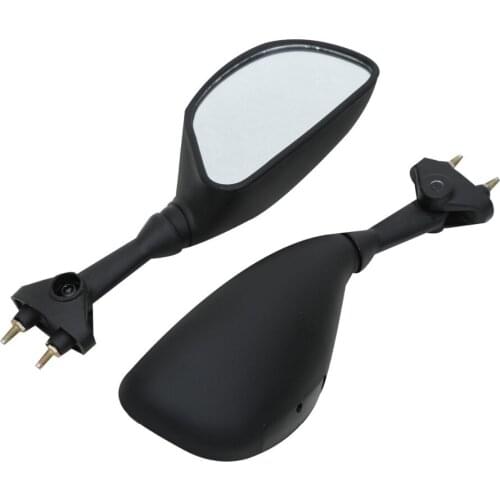 Motorcycle Rear View Side Mirrors Black For Kawasaki NINJA ZX6R ZX636 2003 2004