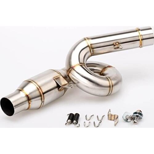 Kawasaki Z800 Exhaust Muffler Full System Motorcycle Muffler Escape and Middle Link Pipe and laser logo for exhaust circle