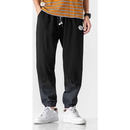 2021 Mens Casual Korean Oversize Joggers Trouers Ankle-Length Sweatpants Streetwear Spring Autumn Hip Hop Harem Pants