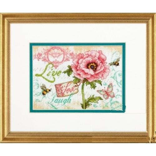 DIM651111Home Fun Cross Stitch Kit Package Greeting Needlework Counted Kits New Style Joy Sunday Kits Embroidery