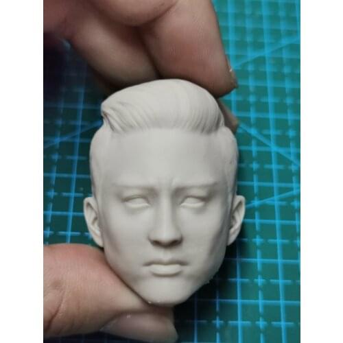 1/6 Scale Male Unpainted Head Model Similar to Chao Deng for 12''Body Toys Collections