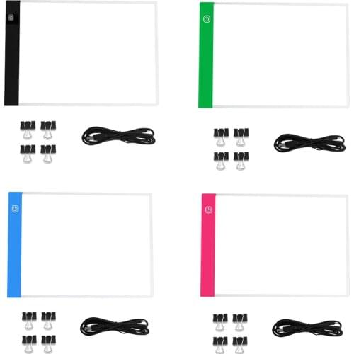 2021 New A4 Light Pad for Diamond Painting, USB Powered Light Board Kit, Adjustable Brightness with Detachable Stand and Clips