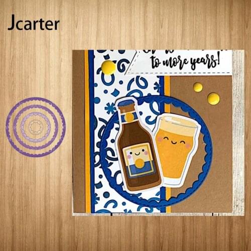 New Arrival Multiple Circle Waves Metal Cutting Dies Craft Scrapbooking Handmade Knife Mould Blade Punch Stencils Model Template