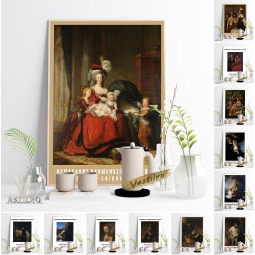 Rembrandt Harmenszoon Netherlands Leiden Exhibition Museum Poster The Storm On The Sea Of Galilee Baroque Art Prints Home Decor