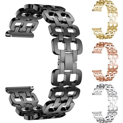 New Fashion Stainless Steel Strap Creative Dual Hole Replacement Watchbands For Samsung Galaxy Watch Accessories 46mm Strap