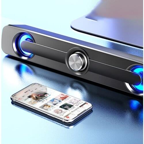 SADA V-111 Computer Speaker USB Wired Powerful Bar Stereo Subwoofer Bass Speaker null