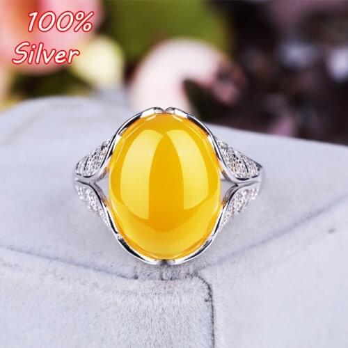 Sterling Silver Color 925 White Gold 12*16mm 11x15mm Cabochon Rings for Amber Opal Agate Turquoise Fine Jewelry Wholesale