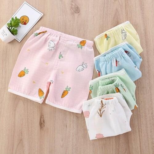 Baby Shorts Thin Summer Home Boys And Girls Clothes Wear Gauze Can Open Crotch Pants Baby Shorts Clothing Children Pants