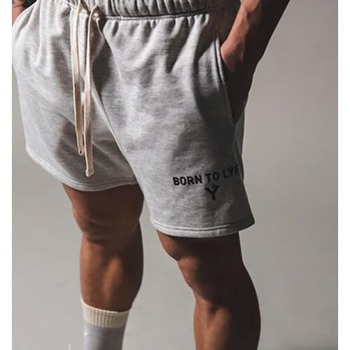 Mens Fitness Summer Shorts Mens Sports Leisure Cotton Capris Running Training Pants