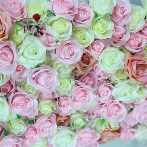 SPR mix color Free Shipping 10pcs/lot high quality 3D flower wall wedding backdrop artificial rose hydrangea flower arrangements