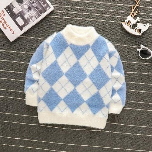 Girls sweater spring autumn children casual cotton wool long sleeve top for baby boys kids fashion soft clothing neutral outfit