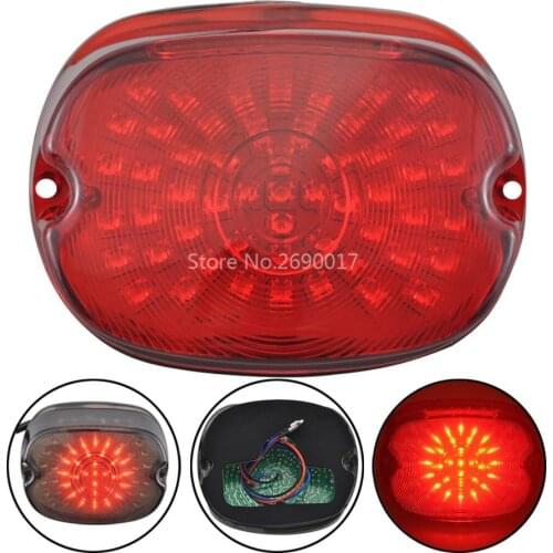 Motorcycle ABS Plastic LED Tail Light Fits For Harley Sportster 1200 XL883 Touring Softail Dyna Electra Glide Taillight