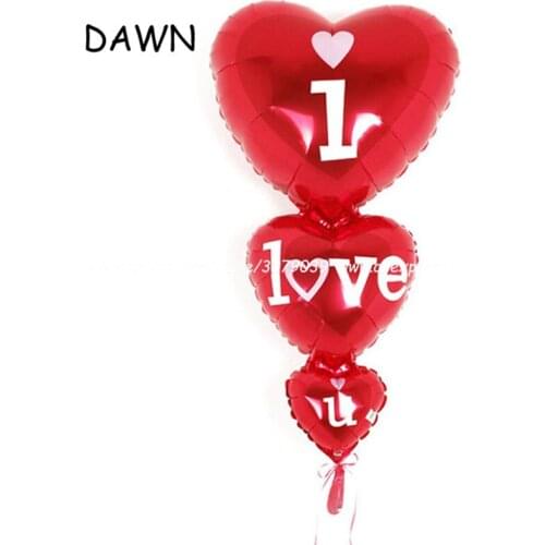 1pcs/lot Wedding decoration Romantic heart balloon siamesed I Love You Wedding Marriage Celebration Love Balloons
