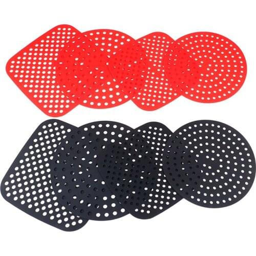 Reusable 1pc Air Fryer Square Baking Pads Food Grade Silicone Square Baking Tools Silicone Oil Mats Bun Cake Grilled Saucer
