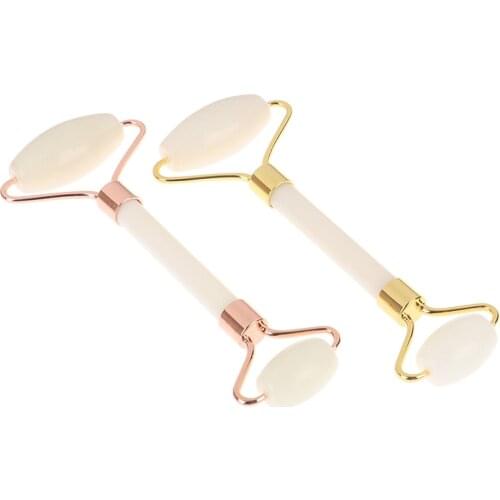 1PC Jade Roller Massager For Face Roller GuaSha Jade Stone Face Massager Thin Face Lift Anti Wrinkle Skin Care Tools