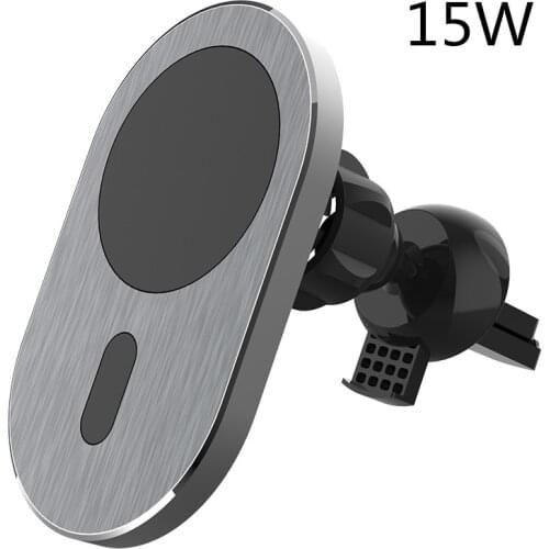 15W Magnetic QI Wireless Charger Holder Fast Charging Car Phone Holder for iPhone 12 11/11Pro 8Plus X XS Samsung S10 Huawei P30