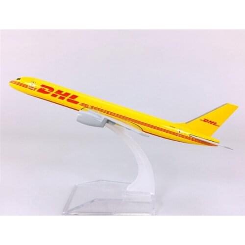 16CM 1:400 Airplanes Boeing B757 model DHL Express Delivery airlines Zinc alloy aircraft plane collectible display model