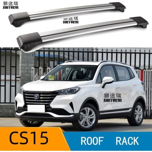 2Pcs Roof bars For changan CS15 2016 2018 2019 2020 Aluminum Alloy Side Bars Cross Rails Roof Rack Luggage CUV SUV LED
