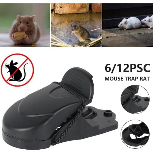 6/12pcs Reusable Mouse Trap Rat Mice Catching Small Rat Traps Mouse Pest Killer Mouse Snap Traps Rodent catcher for Home