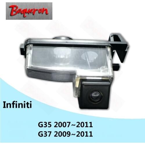 BOQUERON for Infiniti G35 G37 2007~2011 Reverse Parking Backup Camera HD CCD Night Vision Car Rear View Camera NTSC PAL