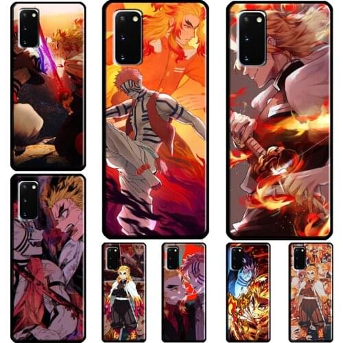 Rengoku vs Akaza Demon Slayer Case For Samsung Galaxy S20 FE S8 S9 S10 Plus S10e S21 Ultra Note 20 Ultra Note 10 Plus