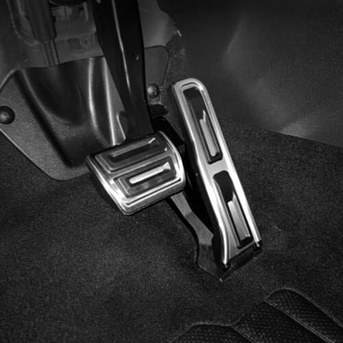 Aluminum Alloy Car Styling Accelerator Gas Pedal Brake Pedals Cover Non Slip Pad For Audi Q3 2012 2013 2014 2015 2016 2017 2018