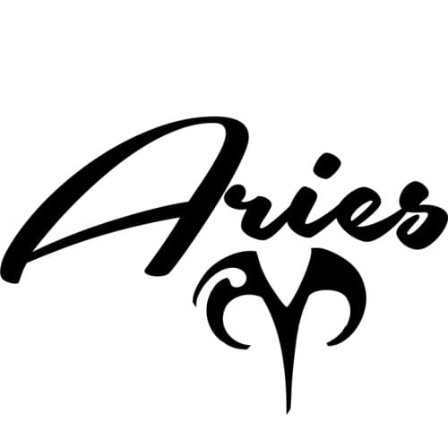 CS-1877# Vinyl Decal Aries Car Sticker Waterproof Car Decor for Auto Truck on Bumper Rear Window