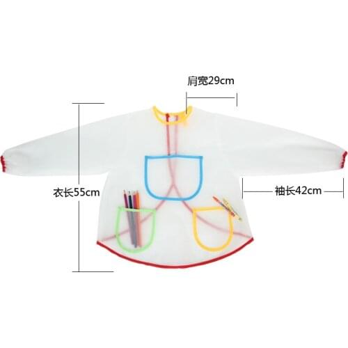 Childrens Painting Bib Graffiti Anti-Fouling Apron Kindergarten Dressing Waterproof Cover Clothes To